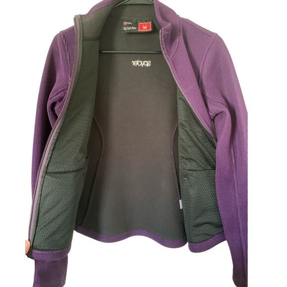 SPYDER Endure Mid-Weight Core Full-Zip Sweater Jacket-Purple-Size Small-Women's - Picture 7 of 7